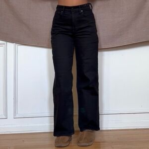 madewell high waisted straight leg jeans